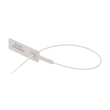 VersaPull Numbered Metal Jaw Plastic Security Seal - White 2mm